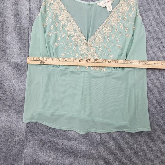 Vintage Y2K Avenue Body Cami Womens 26/28 Sheer Mesh Floral Lace Fairy Dainty - Picture 4 of 7